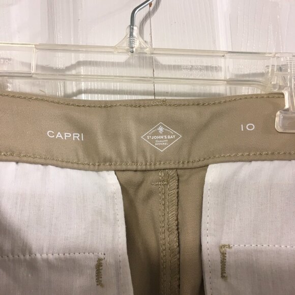 St. Johns Bay Khaki Capri's - Picture 2 of 7